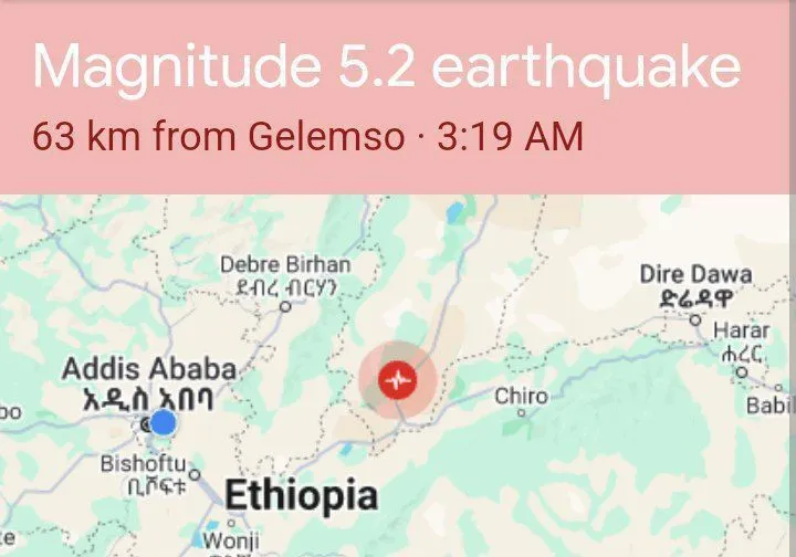 ንዝረቱ አዲስ አበባ ድረስ የተሰማ የመሬት መንቀጥቀጥ በአፋር ክልል ተከሰተ